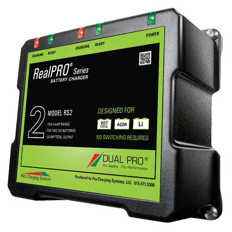 Dual Pro RealPRO Series Battery Charger (2 Banks)