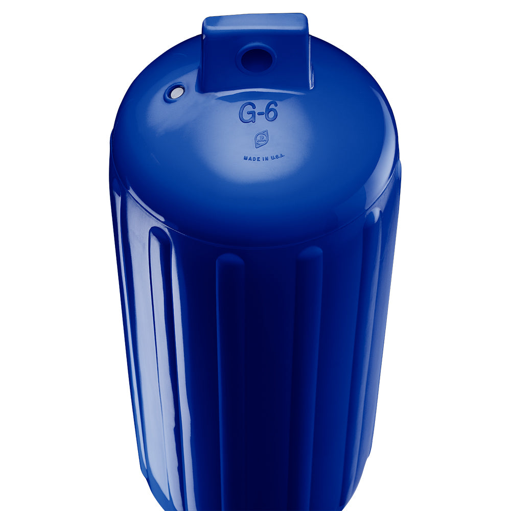 Polyform G-6 Twin Eye Fender 11" x 30" (Cobalt Blue w/Adapter)