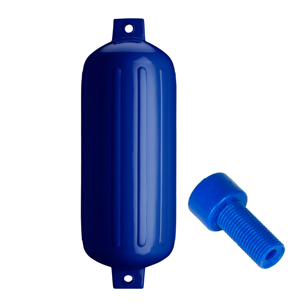 Polyform G-6 Twin Eye Fender 11" x 30" (Cobalt Blue w/Adapter)