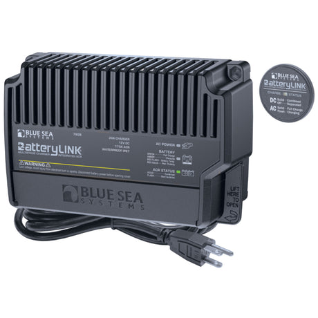 Blue Sea 7608 BatteryLink Charger (12V-20Amp-2 Bank)