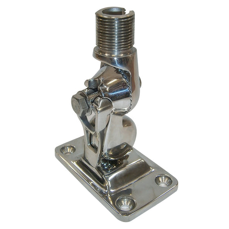 Glomex 4-Way Stainless Steel Ratchet Mount w/Locking Clip - Glomeasy [RA107SSFME]