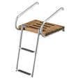 Whitecap Teak Swim Platform & 2-Step Telescoping Ladder (for I/O)