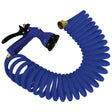 Whitecap 25 Blue Coiled Hose & Adjustable Nozzle