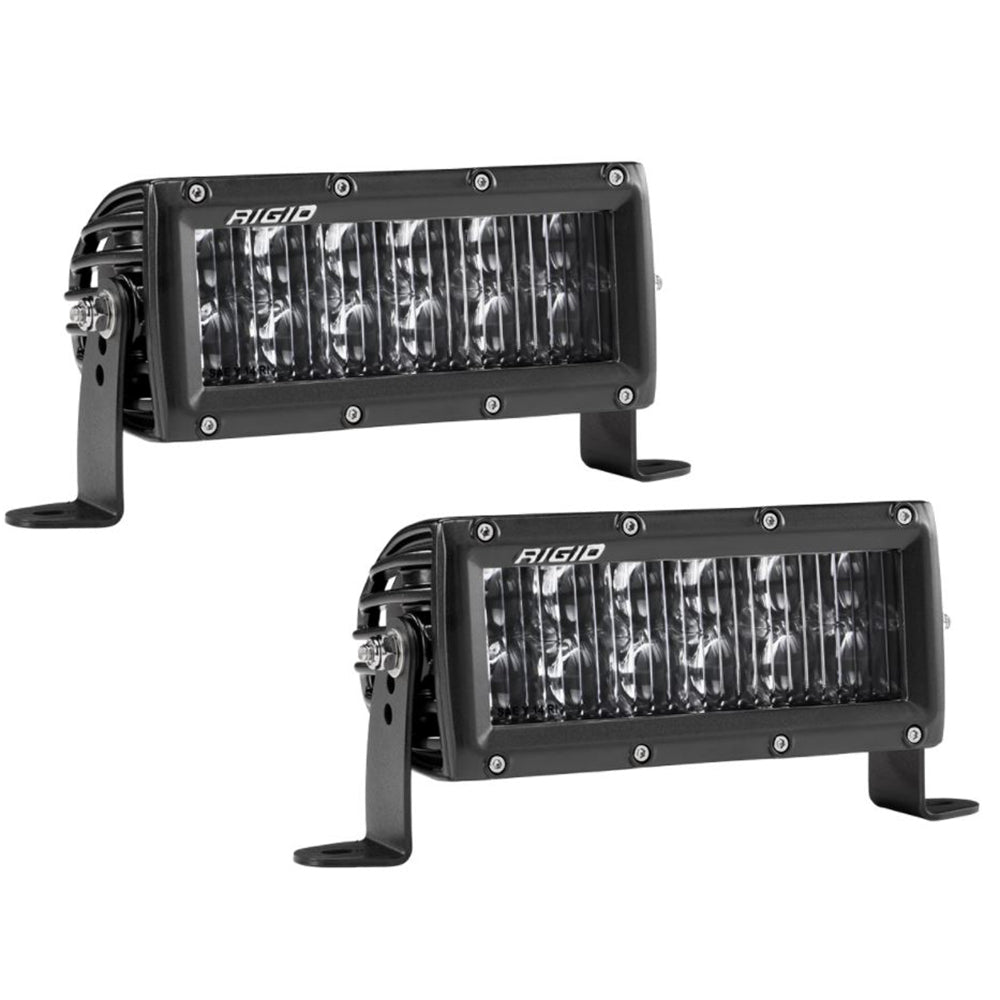 RIGID Industries SAE Compliant E-Series 6" Light Bar - Pair - Black [106613]