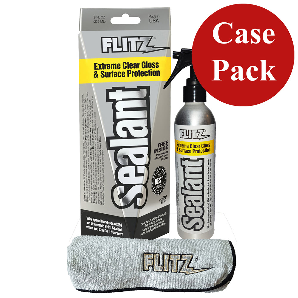 Flitz Ceramic Sealant Spray Bottle w/Microfiber Polishing Cloth (8oz *Case of 6*)