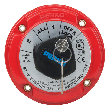 Perko Medium Duty Battery Selector Switch (Key Lock)