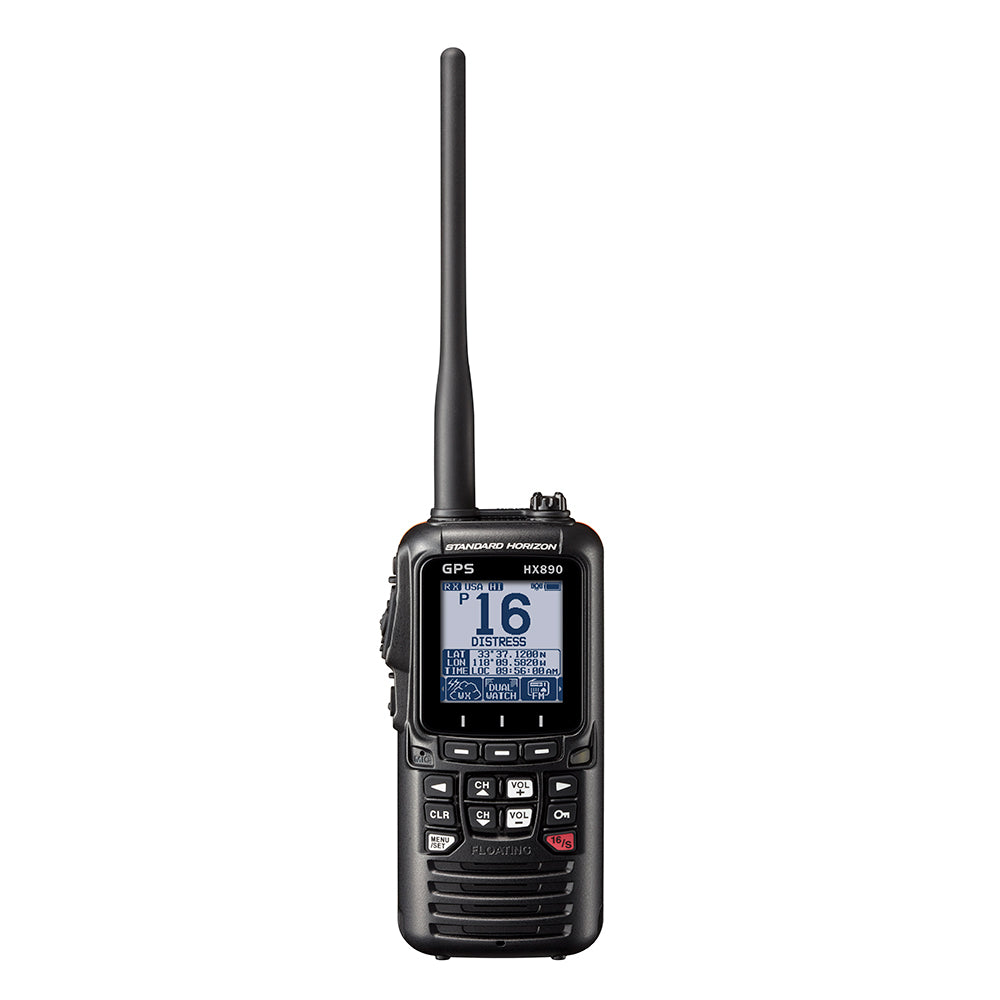 Standard Horizon HX890 Floating 6 Watt Class H DSC Handheld VHF/GPS (Black)