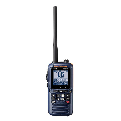 Standard Horizon HX890 Floating 6 Watt Class H DSC Handheld VHF/GPS (Navy Blue)