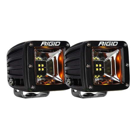 RIGID Industries Radiance Scene Lights - Surface Mount Pair - Black w/Amber LED Backlights [68204]