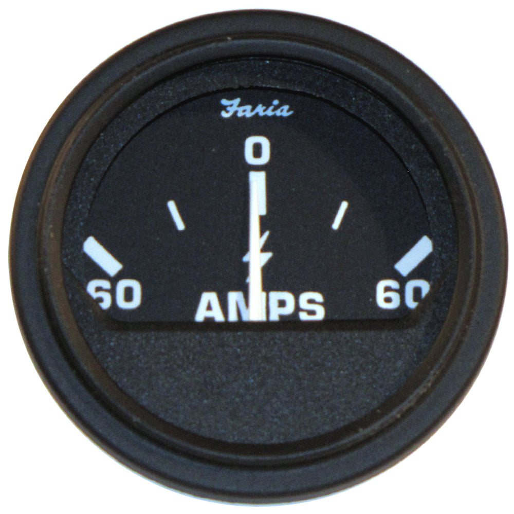 Faria 2" Heavy-Duty Ammeter (60-0-60) - Black [23006]