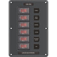 Blue Sea 4322 Circuit Breaker Switch Panel 6 Position - Gray [4322]