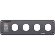 Blue Sea Water Resistant USB Accessory Panel - 15A Circuit Breaker, 4x Blank Apertures [4369]