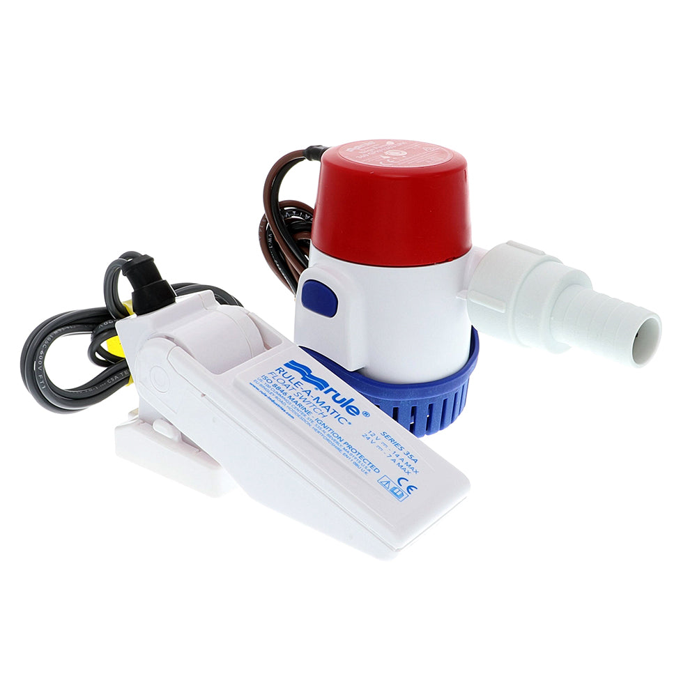 Rule 360 GPH Standard Bilge Pump Kit w/Float Switch - 12V [24DA-35A]