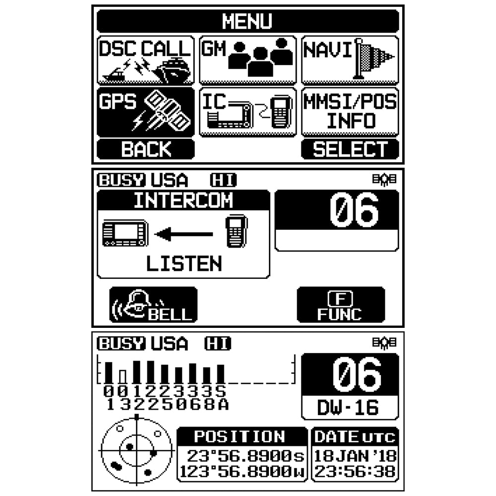 Standard Horizon GX1800G Fixed Mount VHF (White)