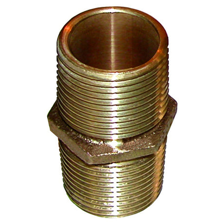 GROCO Bronze Pipe Nipple - 1-1/2" NPT [PN-1500]