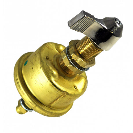 Cole Hersee Single Pole Brass Battery Switch (Faceplate 175 Amp Continuous 800 Amp Intermittent)