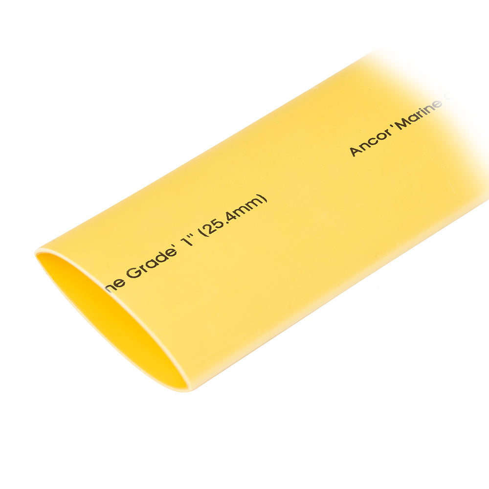 Ancor Heat Shrink Tubing 1" x 48" - Yellow (1 Piece)