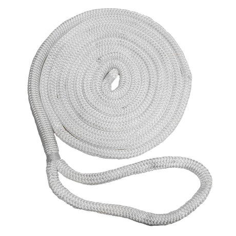 New England Ropes 1/2" Double Braid Dock Line (White 25')