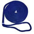 New England Ropes 1/2" Double Braid Dock Line (Blue w/Tracer 35')