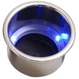 Sea-Dog LED Flush Mount Combo Drink Holder w/Drain Fitting (Blue LED)