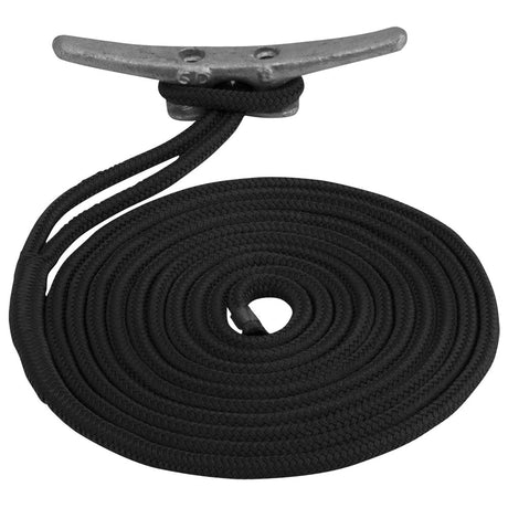 Sea-Dog Double Braided Nylon Dock Line (3/8" x 10 Black)