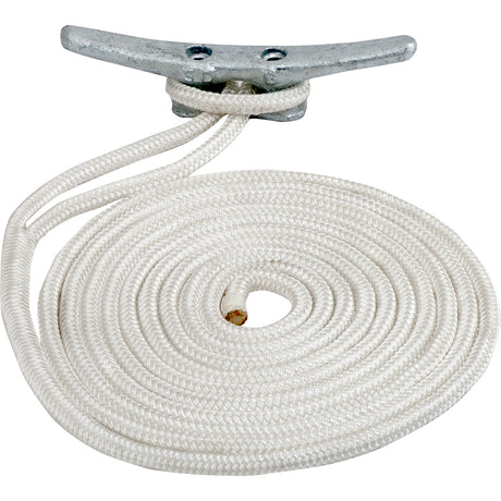 Sea-Dog Double Braided Nylon Dock Line (5/8" x 25 White)