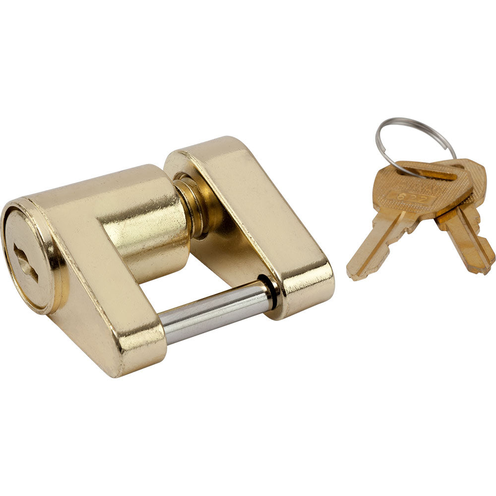 Sea-Dog Brass Plated Coupler Lock (2 Piece)