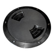 Sea-Dog Textured Quarter Turn 8" Deck Plate (Black)