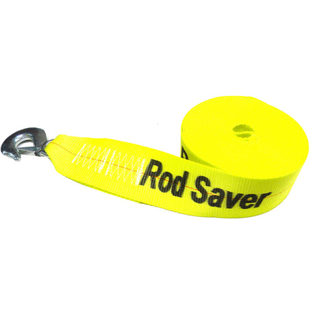 Rod Saver Heavy Duty Winch Strap Replacement Yellow (20')