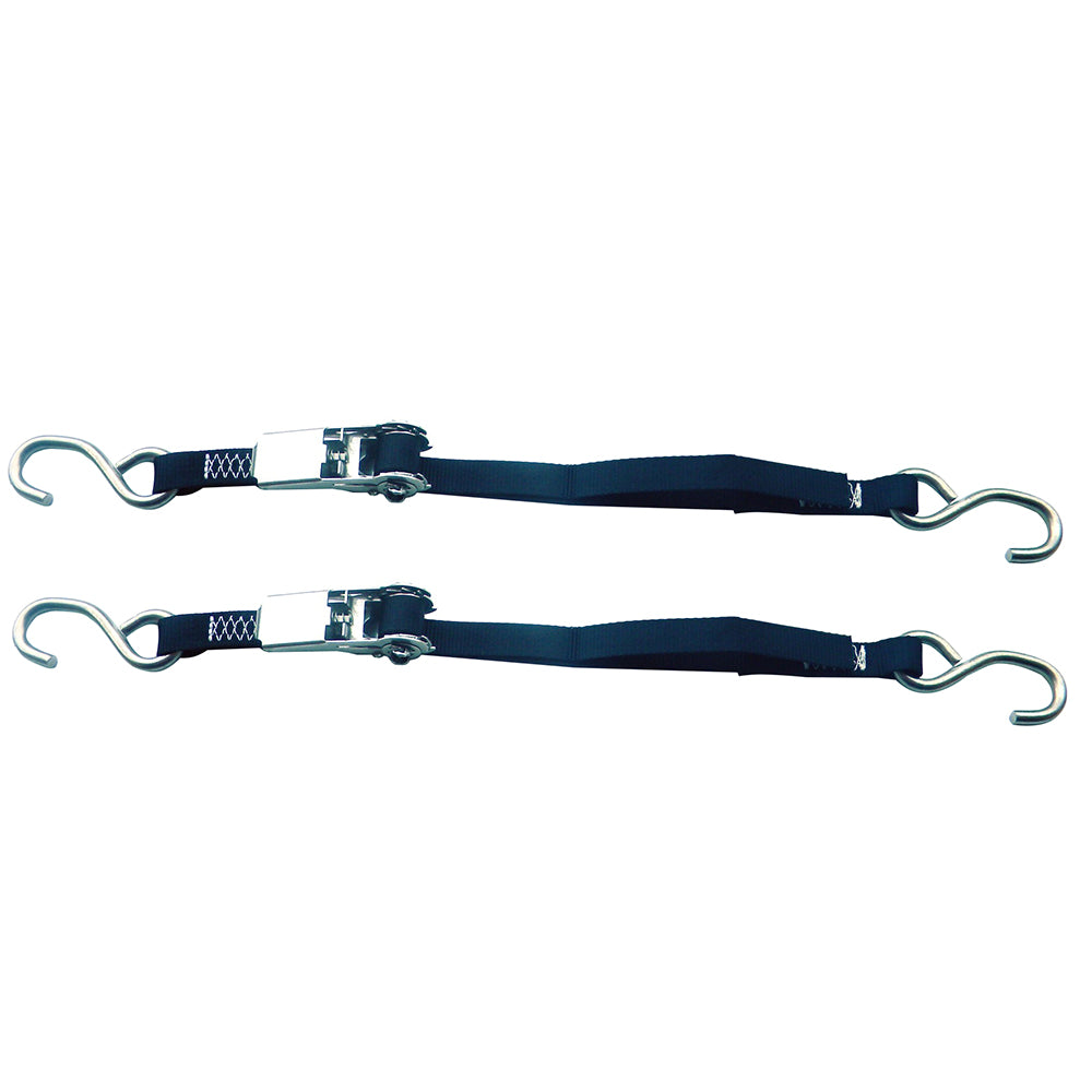 Rod Saver Stainless Steel Ratchet Tie Down Pair