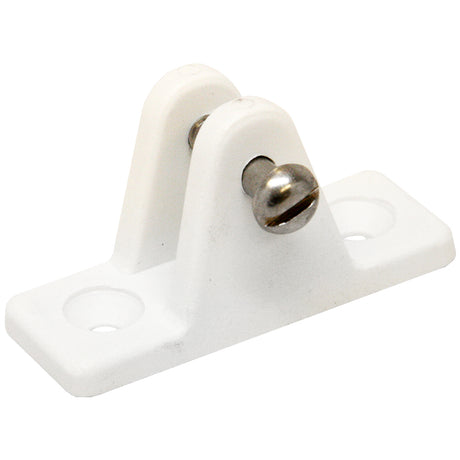 Sea-Dog Nylon Angled Deck Hinge (White) bimini top fittings