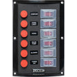 Sea-Dog Splash Guard Switch Panel Vertical (6 Switch)