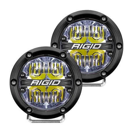 RIGID Industries 360-Series 4" LED Off-Road Fog Light Drive Beam w/White Backlight - Black Housing [36117]