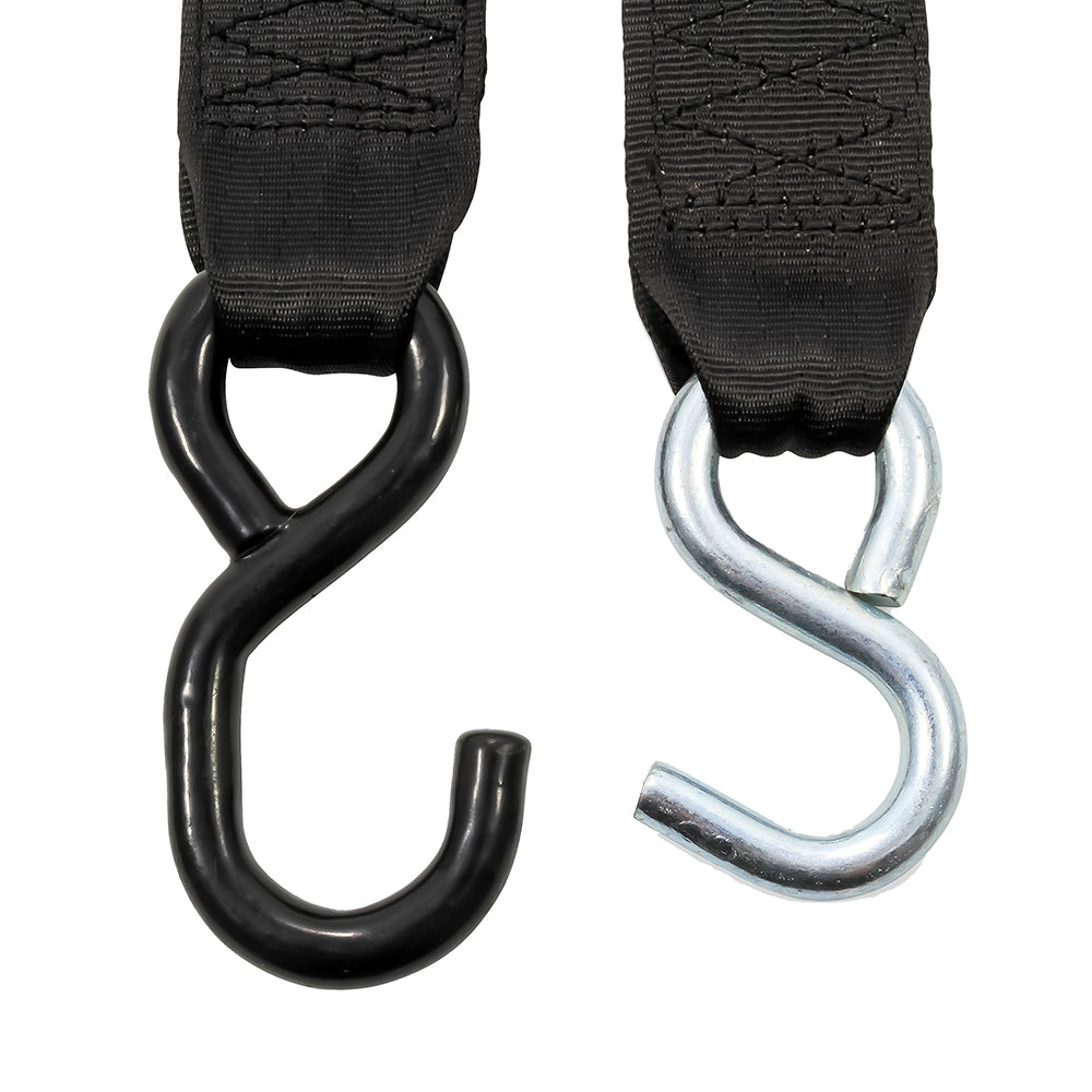 Camco Retractable Tie Down Straps-Dual Hooks