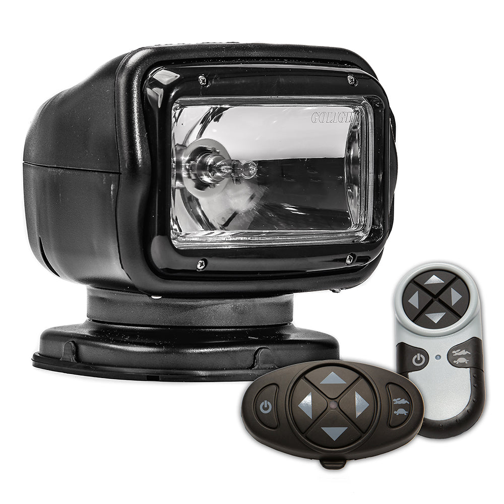 Golight Radioray GT Series Permanent Mount - Black Halogen (Wireless Handheld/Wireless Dash Mount Remotes) marine search light