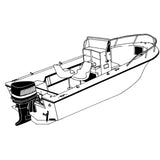 Carver Performance Poly-Guard Styled-to-Fit Boat Cover f/20.5 V-Hull Center Console Fishing Boat - Grey (70020P-10)