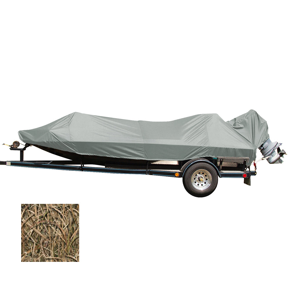 Carver Performance Poly-Guard Styled-to-Fit Boat Cover f/18.5 Jon Style Bass Boats - Shadow Grass (77818C-SG)