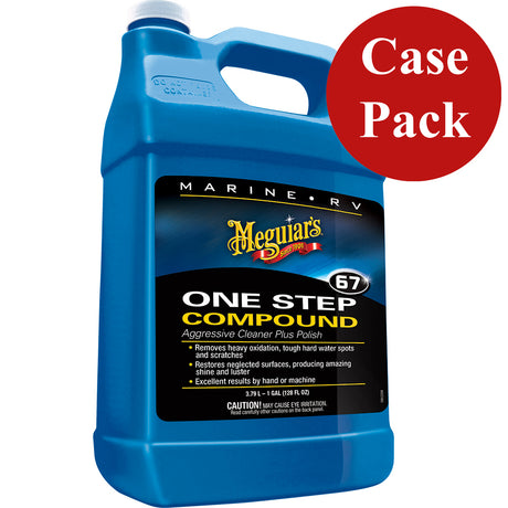 Meguiars Marine One-Step Compound (1 Gallon-Case of 4)