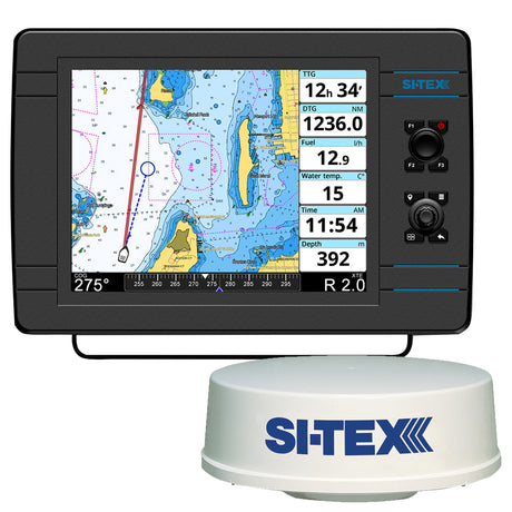 SI-TEX NavPro 1200 MDS-12 WiFi 24" Hi-Res Digital Radome Radar (10M Cable)