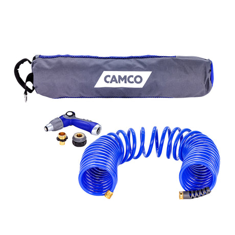 Camco 40 Coiled Hose (Spray Nozzle Kit)