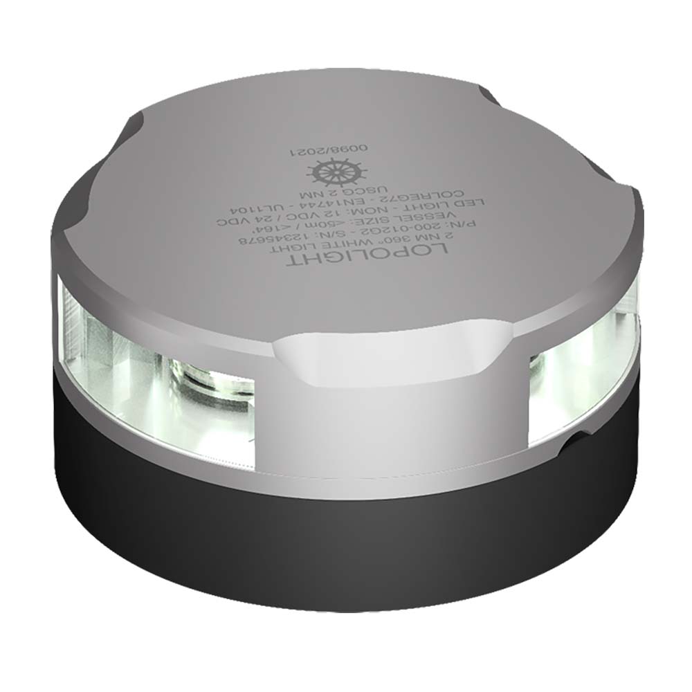 Lopolight Series 200-012 - Strobe Light - 2NM - Horizontal Mount - White - Silver Housing [200-012G2S]