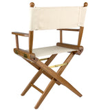 Whitecap Directors Chair with Natural Seat Covers (Teak)