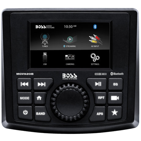 Boss Audio MGV520B Marine Stereo w/AM/FM/BT/USB/Rear Camera boat speakers