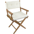 Whitecap Directors Chair with Cream Cushion (Teak)