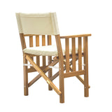 Whitecap Directors Chair II with Cream Cushion (Teak)