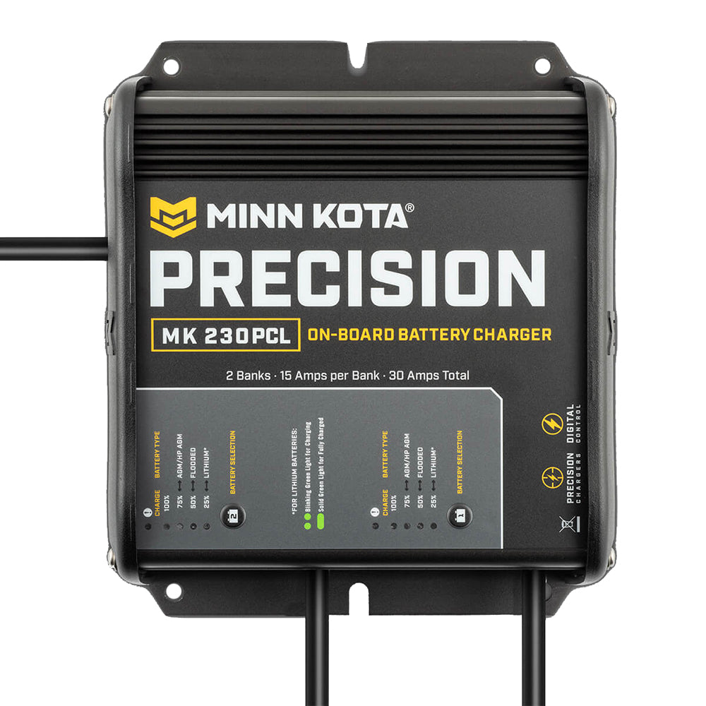 Minn Kota On-Board Precision Charger 2 Bank x 15 AMP LI Optimized Charger