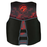 Full Throttle Mens Rapid-Dry Flex-Back Life Jacket - L - Black/Red [142500-100-040-22]