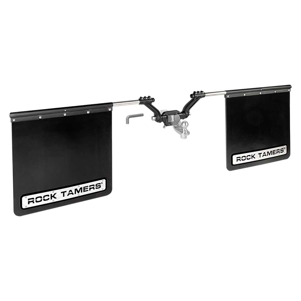 ROCK TAMERS 3" Hub Mudflap System (Matte Black/Stainless)