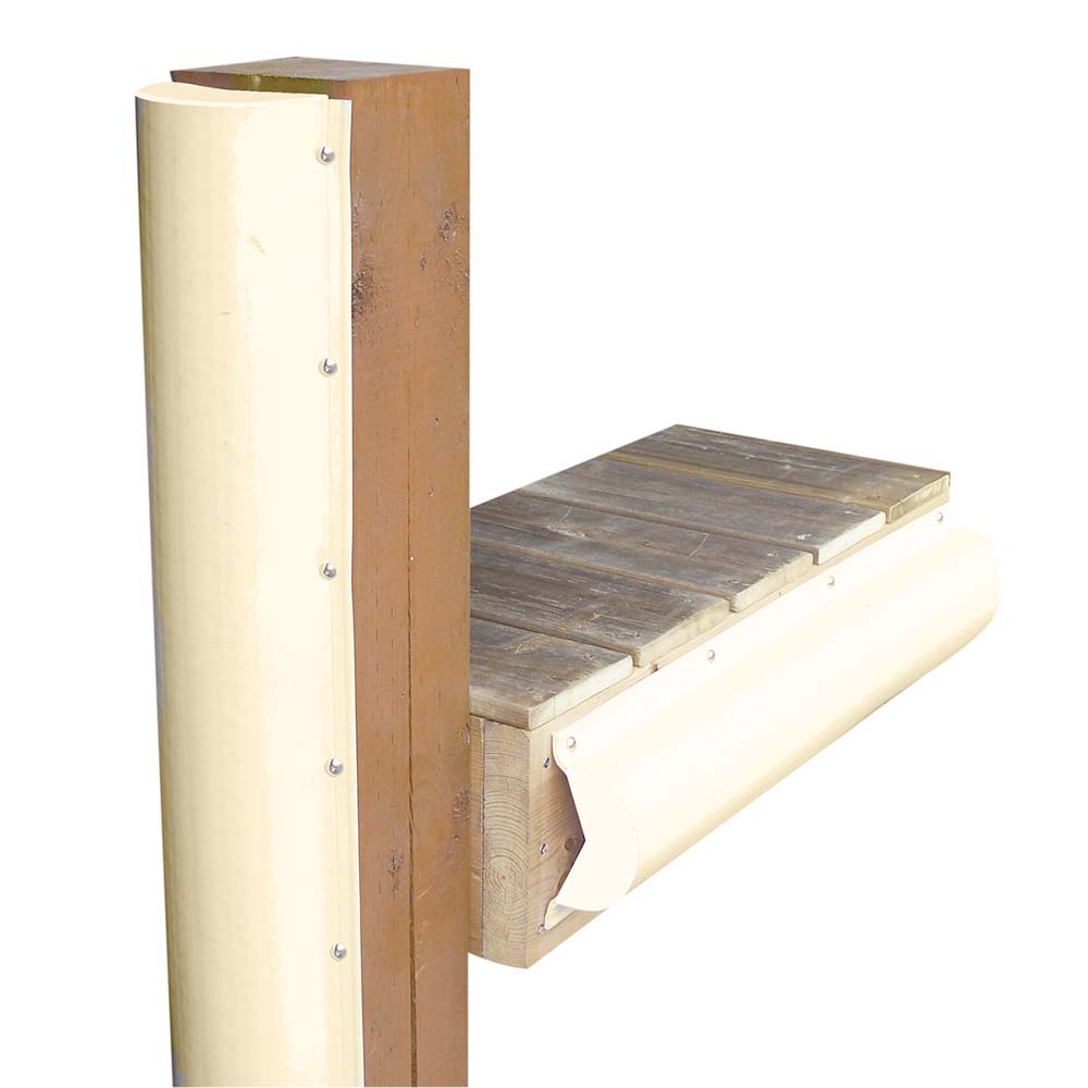 Dock Edge Piling Bumper (One End Capped -6 -Beige)