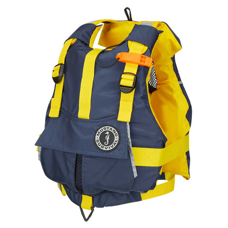 Mustang Youth Bobby Foam Vest - Yellow/Navy [MV2500-5-0-216]